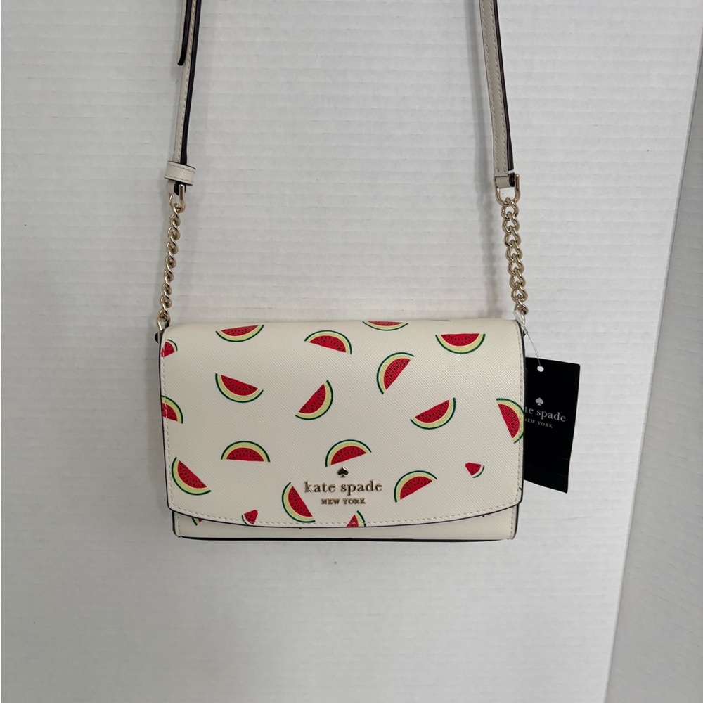 NWT Kate Spade small flap watermelon crossbody
